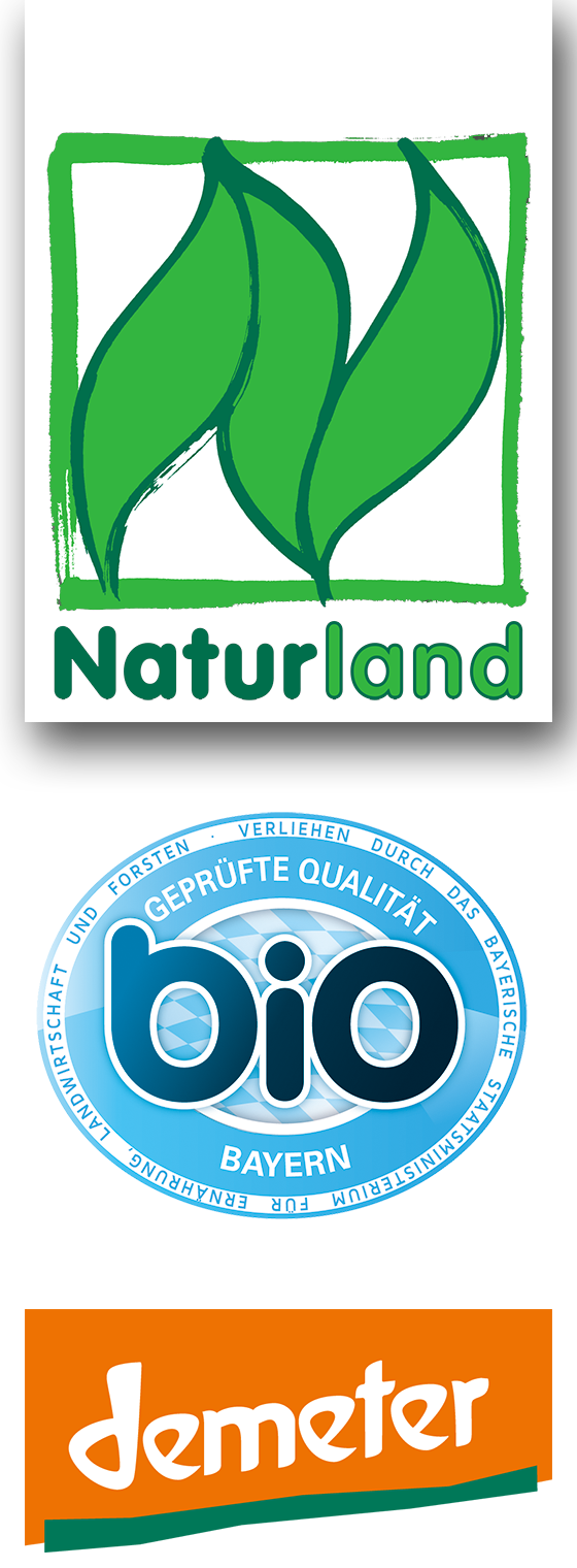 Logos - Naturland / bio Bayern / demeter